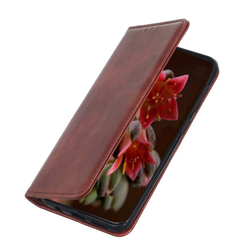 Folio-hoesje Xiaomi Redmi Note 9S / Note 9 Pro Rood Zwart Elegant Splitleer