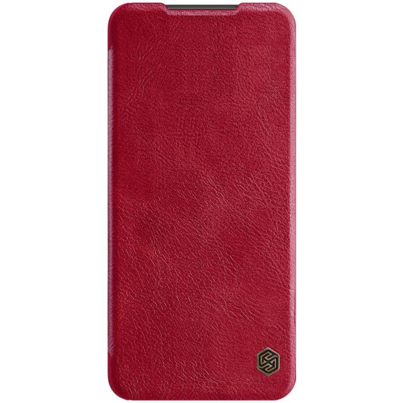 Folio-hoesje Xiaomi Redmi Note 9S / Note 9 Pro Rood Zwart Nillkin Qin-Reeks