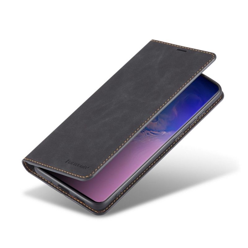 Folio-hoesje Xiaomi Redmi Note 9S / Note 9 Pro Rood Zwart Telefoonhoesje Voorgevormd Leereffect