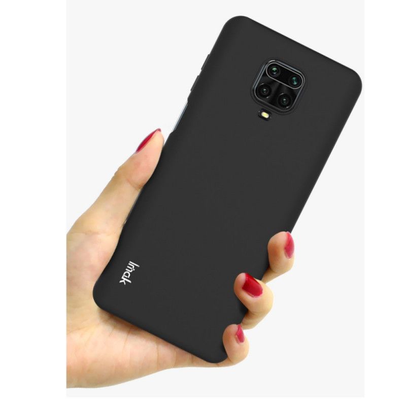 Hoesje voor Xiaomi Redmi Note 9S / Note 9 Pro Donkerblauw Zwart Uc-1 Siliconen Mat Imak