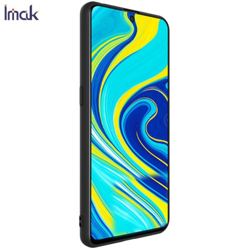 Hoesje voor Xiaomi Redmi Note 9S / Note 9 Pro Donkerblauw Zwart Uc-1 Siliconen Mat Imak