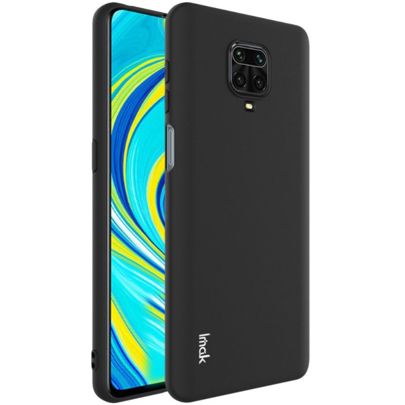 Hoesje voor Xiaomi Redmi Note 9S / Note 9 Pro Donkerblauw Zwart Uc-1 Siliconen Mat Imak