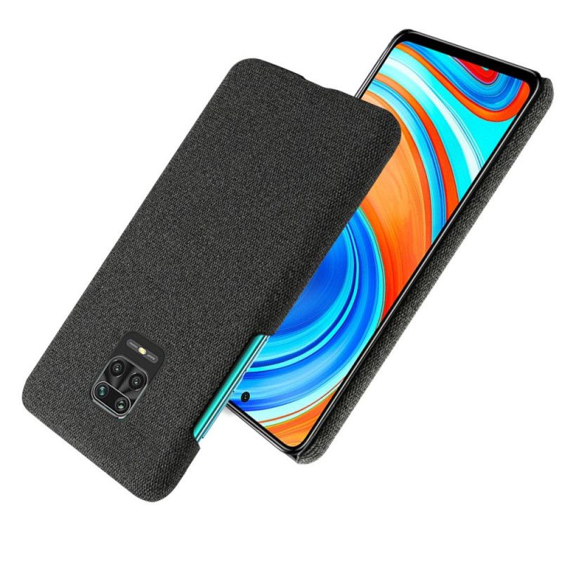 Hoesje voor Xiaomi Redmi Note 9S / Note 9 Pro Grijs Zwart Ksq Chique Stof