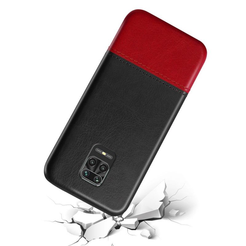 Hoesje voor Xiaomi Redmi Note 9S / Note 9 Pro Rood Zwart Tweekleurige Ksq
