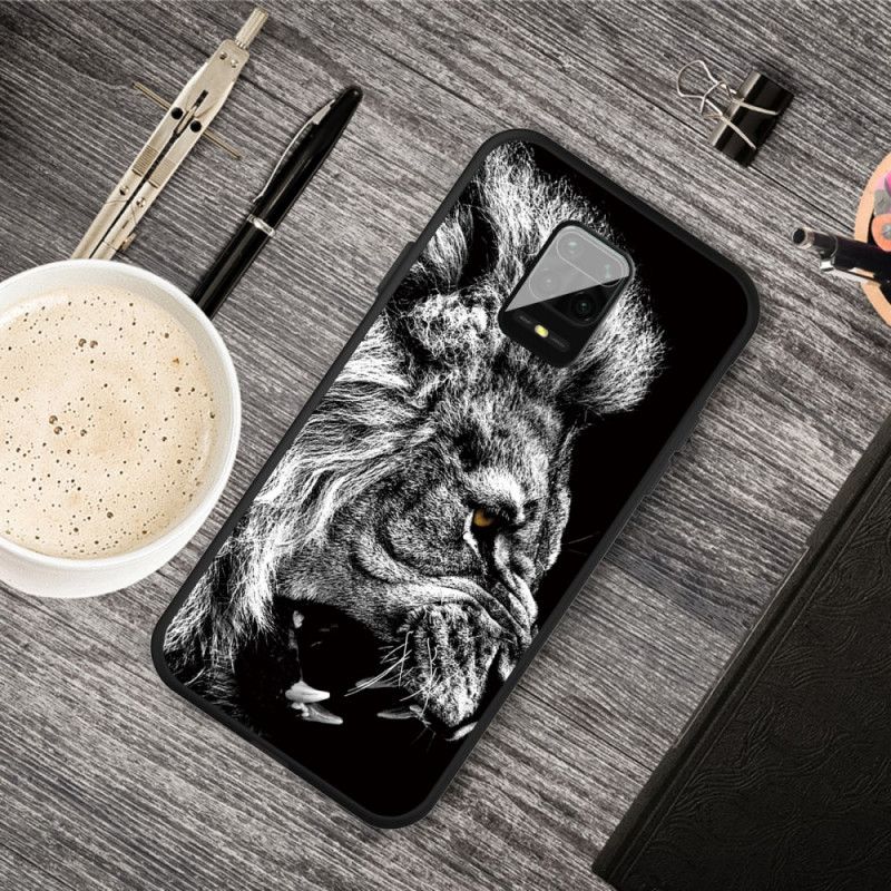 Hoesje voor Xiaomi Redmi Note 9S / Note 9 Pro Woeste Leeuw