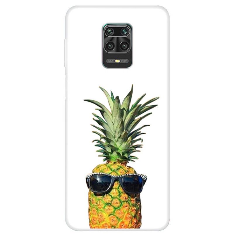 Hoesje Xiaomi Redmi Note 9S / Note 9 Pro Ananas Met Glazen