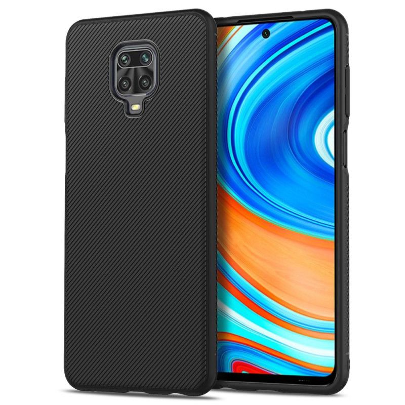 Hoesje Xiaomi Redmi Note 9S / Note 9 Pro Donkerblauw Zwart Twill Uit De Jazzserie