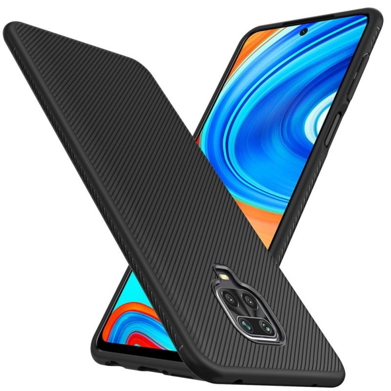 Hoesje Xiaomi Redmi Note 9S / Note 9 Pro Donkerblauw Zwart Twill Uit De Jazzserie