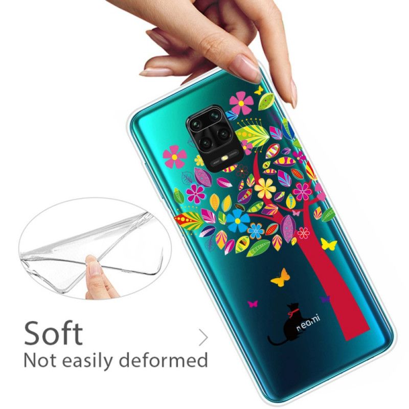 Hoesje Xiaomi Redmi Note 9S / Note 9 Pro Kat Onder De Gekleurde Boom