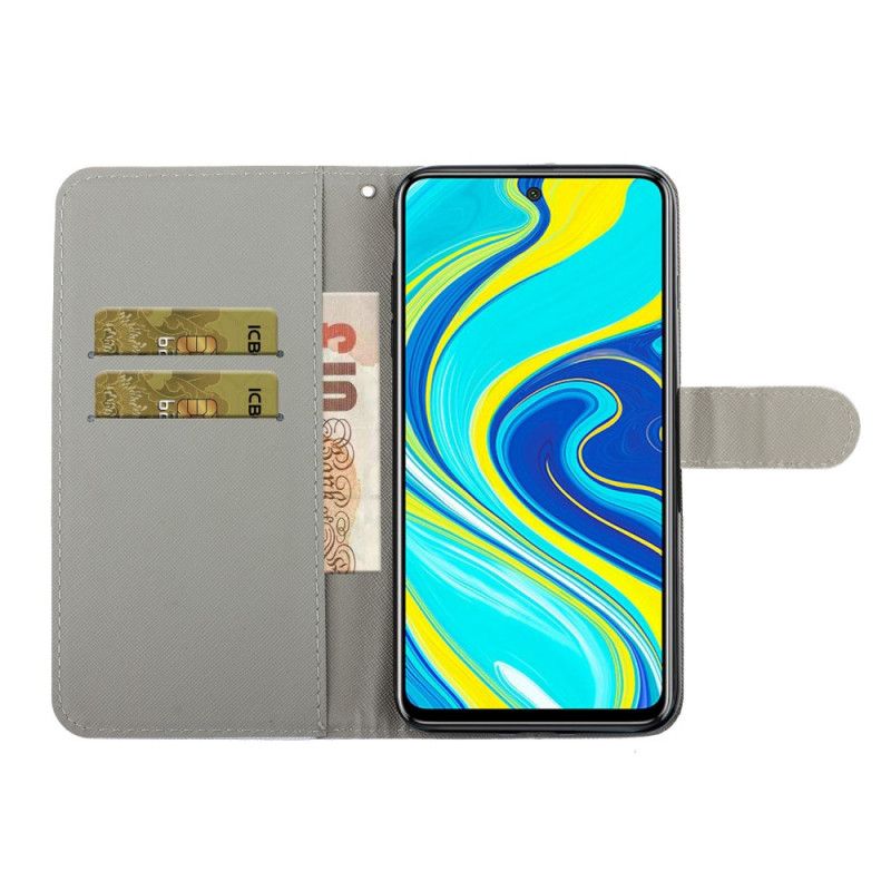 Leren Hoesje voor Xiaomi Redmi Note 9S / Note 9 Pro Reis Naar Londen