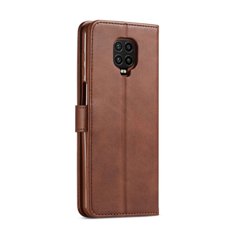 Leren Hoesje Xiaomi Redmi Note 9S / Note 9 Pro Grijs Zwart Lc.Imeeke Leereffect