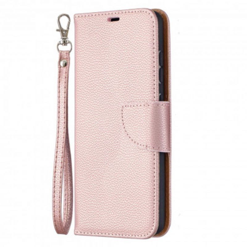 Folio-hoesje voor Samsung Galaxy A52 4G / A52 5G / A52s 5G Flip Case Lychee Rabat Schuin