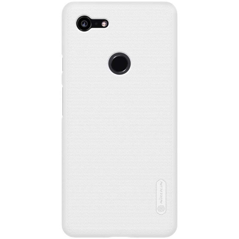 Case Hoesje Google Pixel 3 XL Goud Telefoonhoesje Stijve Frosted Nillkin