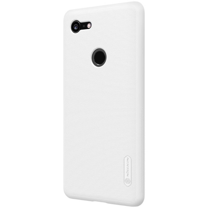 Case Hoesje Google Pixel 3 XL Goud Telefoonhoesje Stijve Frosted Nillkin