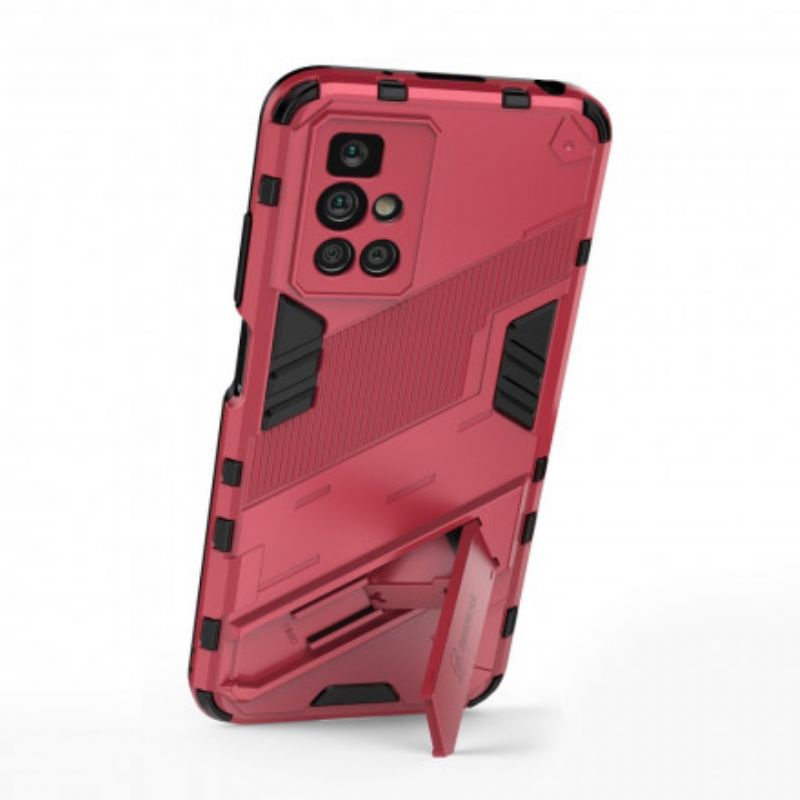 Case Hoesje Xiaomi Redmi 10 Telefoonhoesje Verwijderbare Steun Twee Handsfree Posities