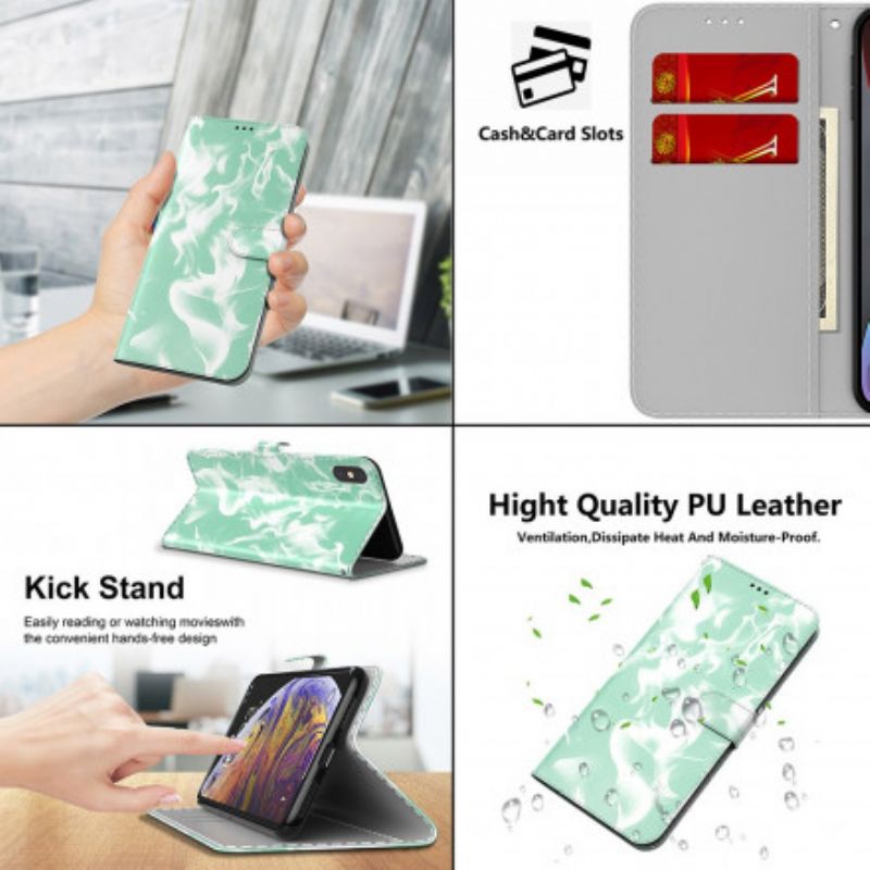 Flip Case Leren Xiaomi Redmi 10 Abstract Patroon