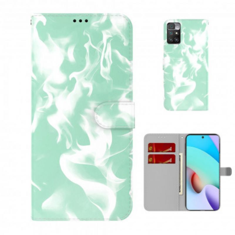 Flip Case Leren Xiaomi Redmi 10 Abstract Patroon