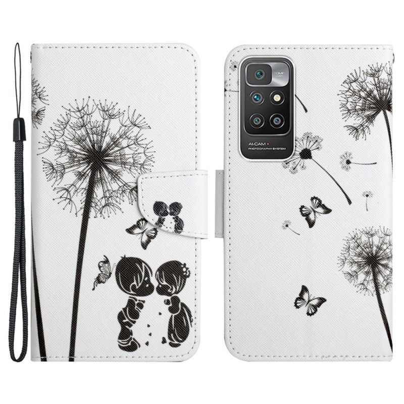 Flip Case Leren Xiaomi Redmi 10 Baby Love Paardebloem