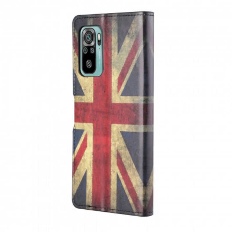 Flip Case Leren Xiaomi Redmi 10 Engeland Vlaggenband