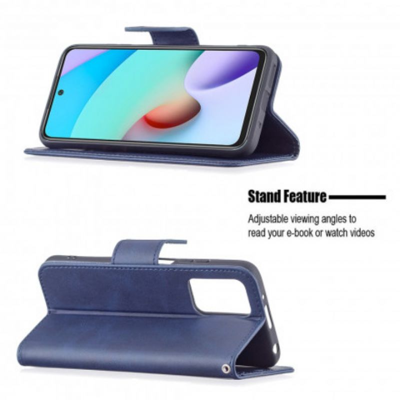 Flip Case Leren Xiaomi Redmi 10 Gladde Flap Schuin