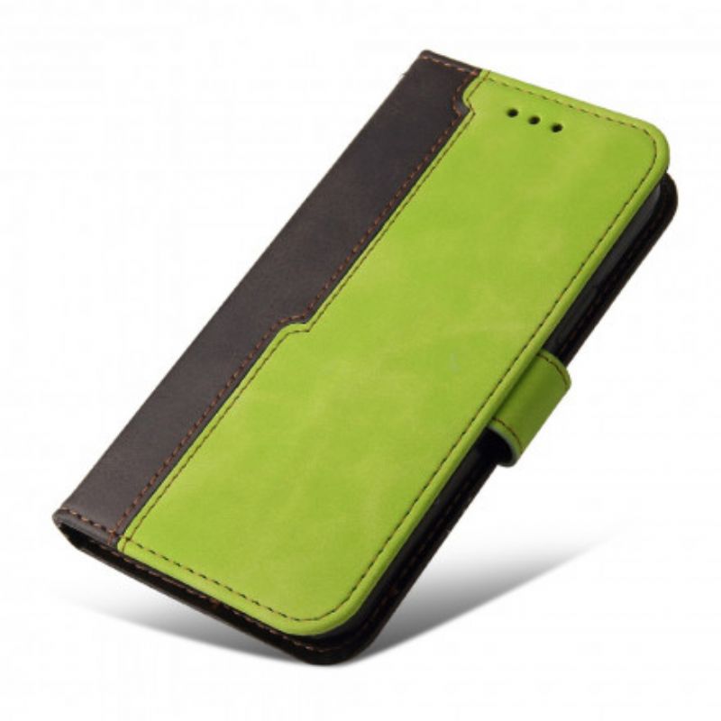 Flip Case Leren Xiaomi Redmi 10 Tweekleurig