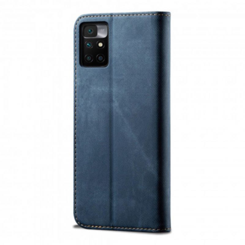 Folio-hoesje Xiaomi Redmi 10 Denim Stof