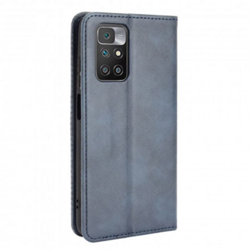 Folio-hoesje Xiaomi Redmi 10 Gestileerd Vintage Leereffect