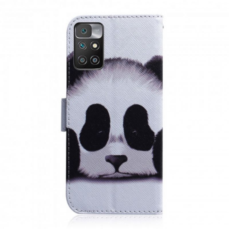 Folio-hoesje Xiaomi Redmi 10 Telefoonhoesje Panda Gezicht