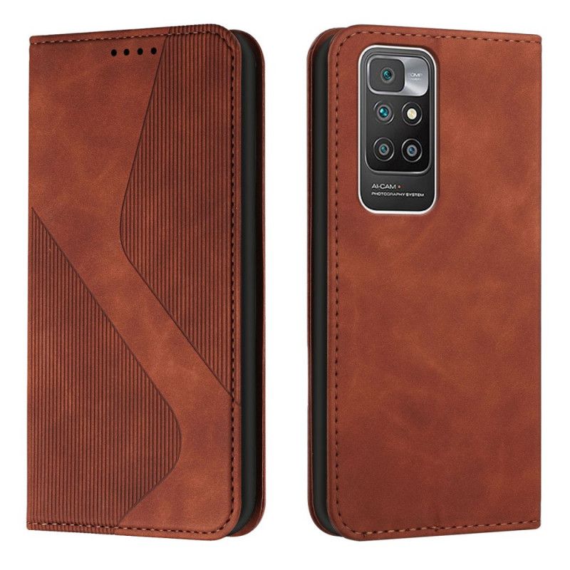 Folio-hoesje Xiaomi Redmi 10 Telefoonhoesje Style Leder S-design