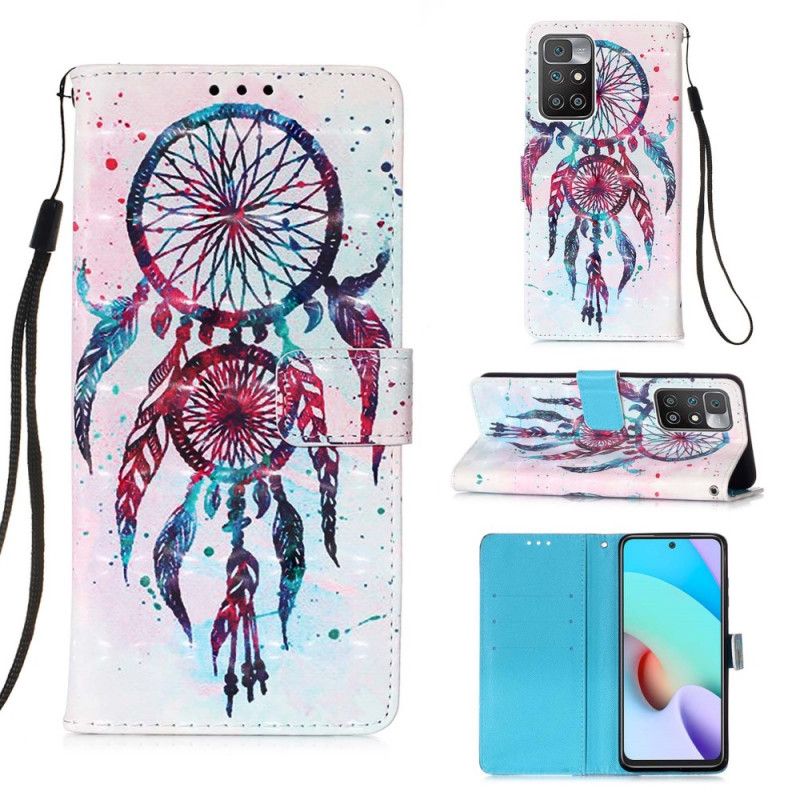 Folio-hoesje Xiaomi Redmi 10 Telefoonhoesje Vang Dromen Aquarel