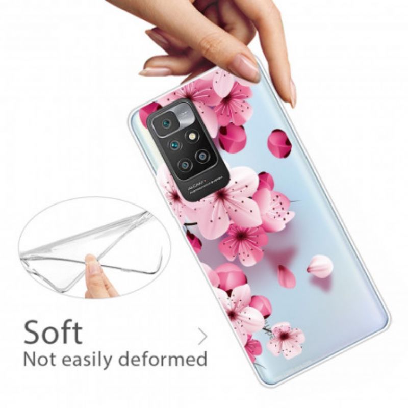 Hoesje Xiaomi Redmi 10 Kleine Roze Bloemen Bescherming Hoesje