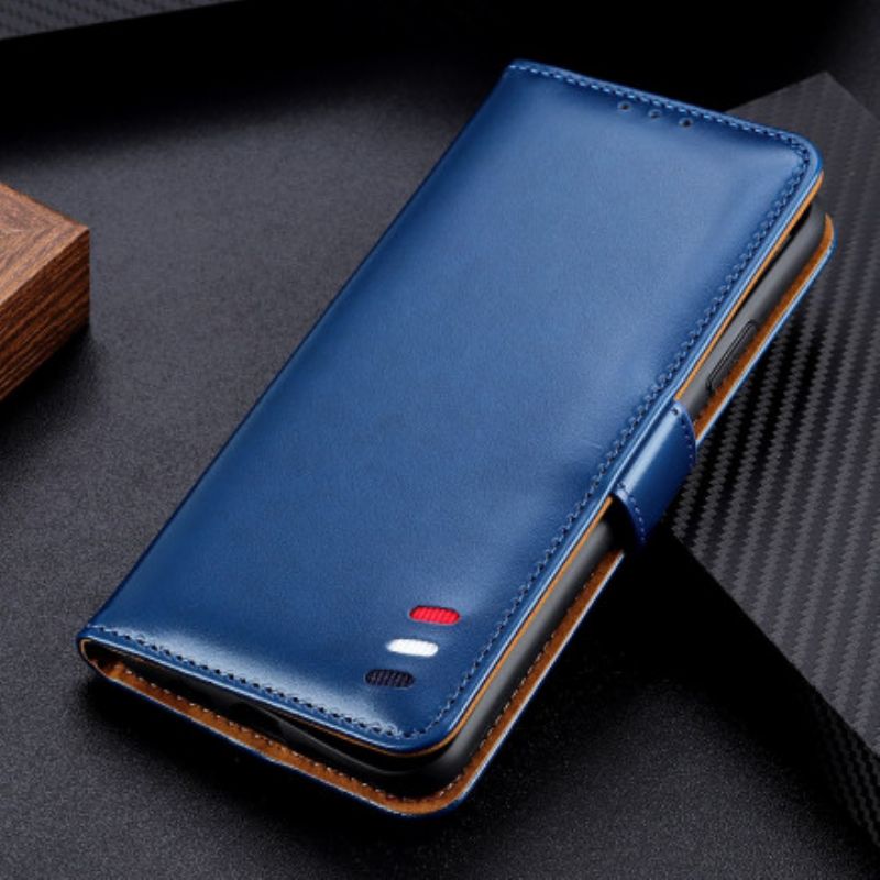 Leren Hoesje Voor Xiaomi Redmi 10 Driekleurig Leereffect