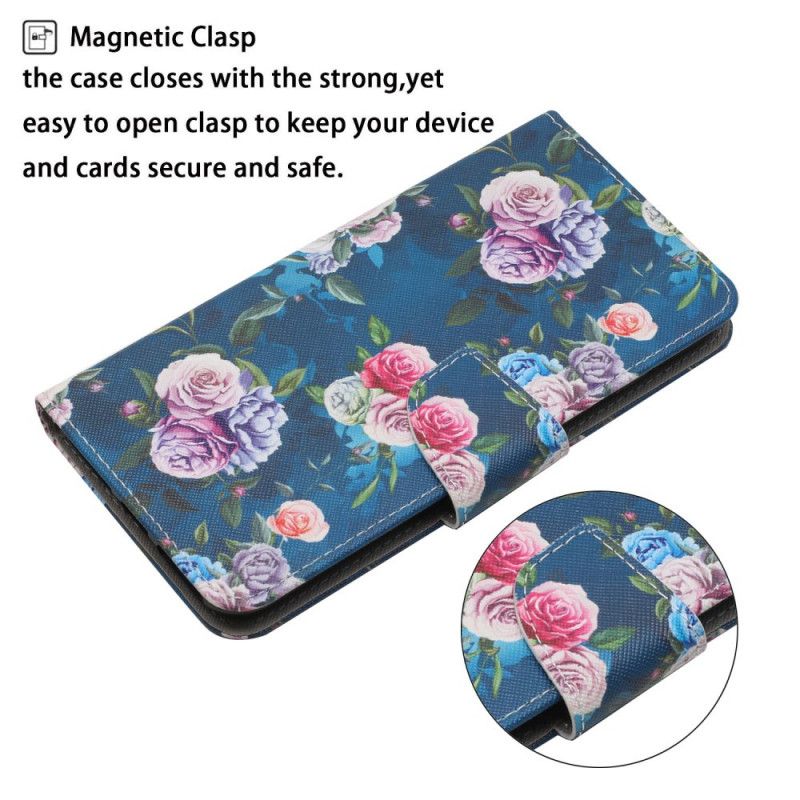 Leren Hoesje Xiaomi Redmi 10 Liberty Royal Flowers Bescherming Hoesje