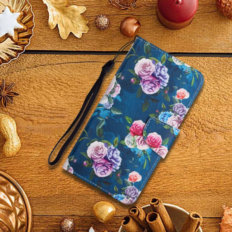 Leren Hoesje Xiaomi Redmi 10 Liberty Royal Flowers Bescherming Hoesje