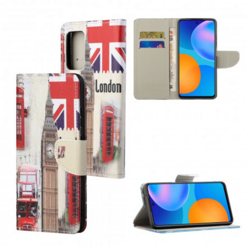 Leren Hoesje Xiaomi Redmi 10 Londen Leven Bescherming Hoesje