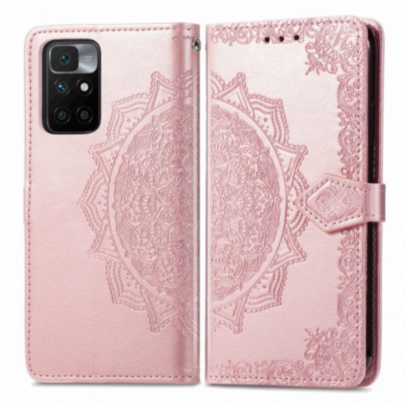 Leren Hoesje Xiaomi Redmi 10 Mandala Middeleeuwen Bescherming Hoesje