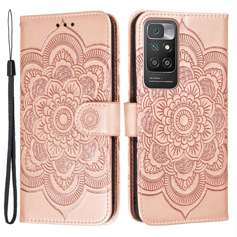 Leren Hoesje Xiaomi Redmi 10 Volledige Mandala Bescherming Hoesje