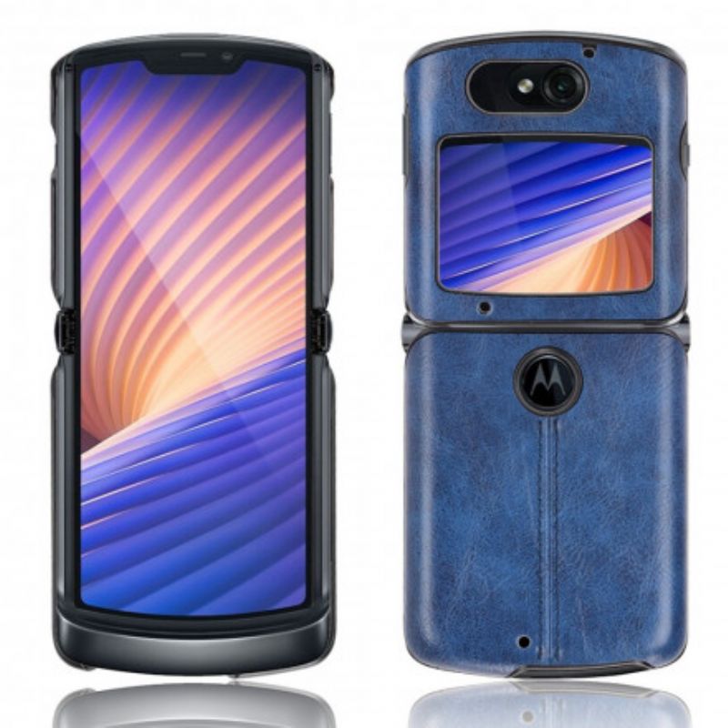 Hoesje Motorola Razr 5g Kunstleer Stiksels