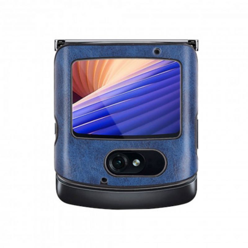 Hoesje Motorola Razr 5g Kunstleer Stiksels