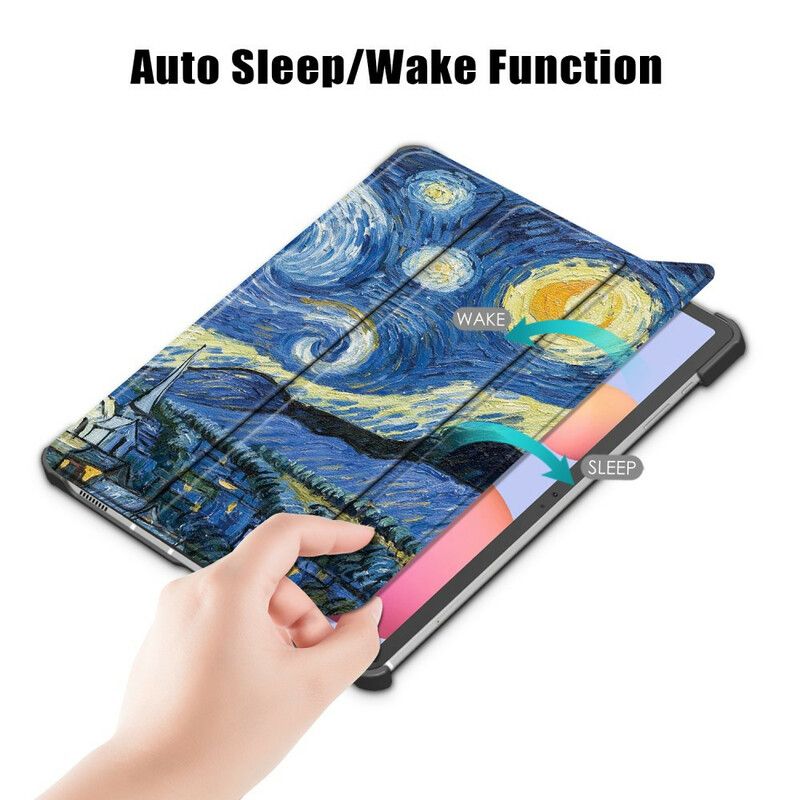 Smart Case Samsung Galaxy Tab S7 Fe Reinforced Van Gogh