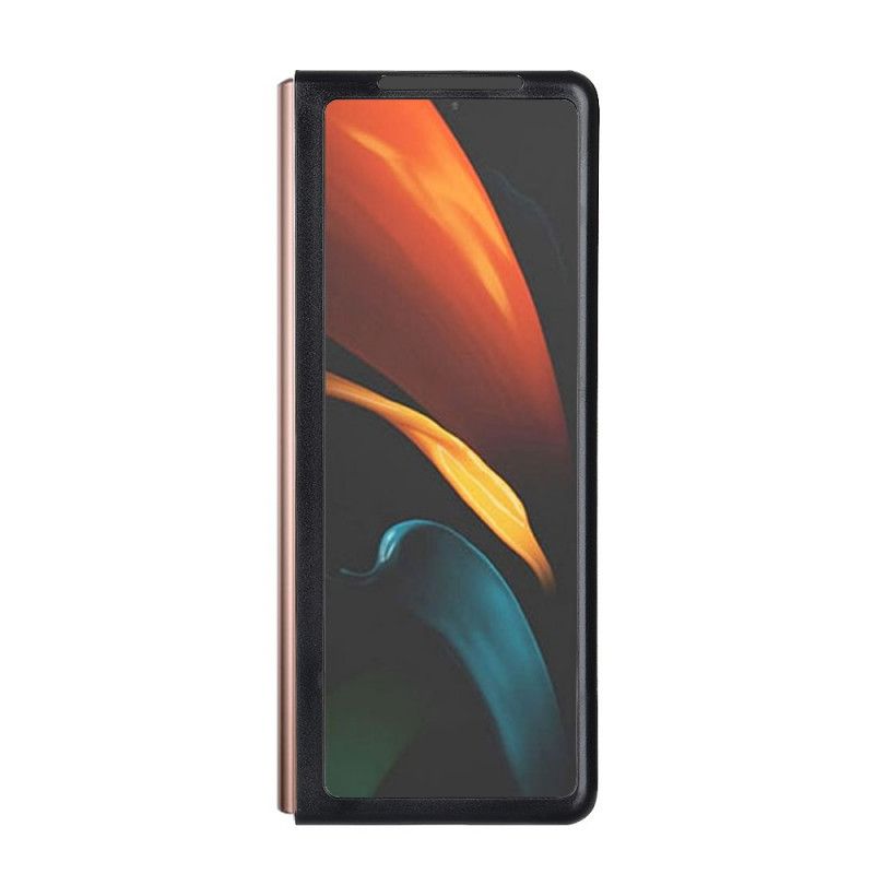 Case Hoesje Samsung Galaxy Z Fold 2 Groen Zwart Telefoonhoesje Hybride En Echt Leer