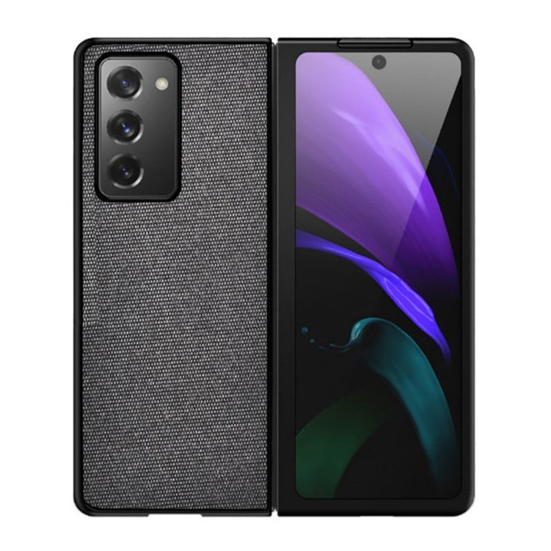 Cover Hoesje Samsung Galaxy Z Fold 2 Grijs Zwart Telefoonhoesje Stofhybride