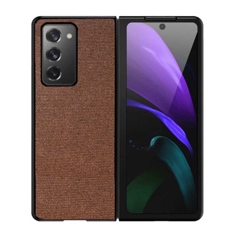 Cover Hoesje Samsung Galaxy Z Fold 2 Grijs Zwart Telefoonhoesje Stofhybride