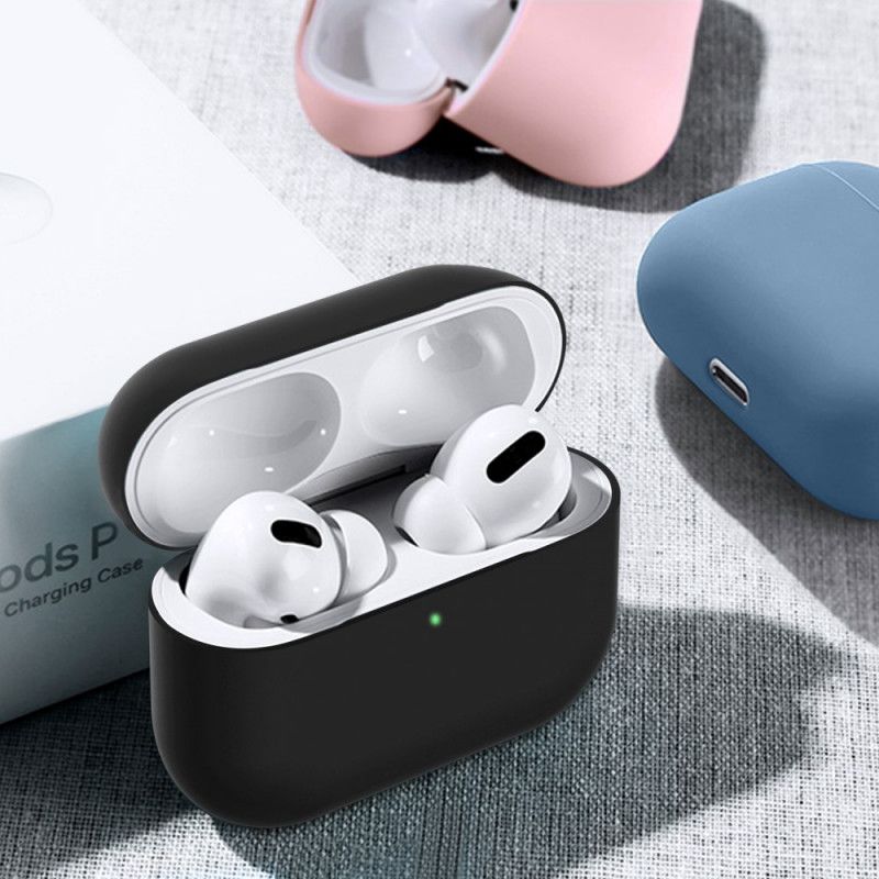 Cover Hoesje AirPods Pro Wit Zwart Telefoonhoesje Klassieke Flexibele Siliconen