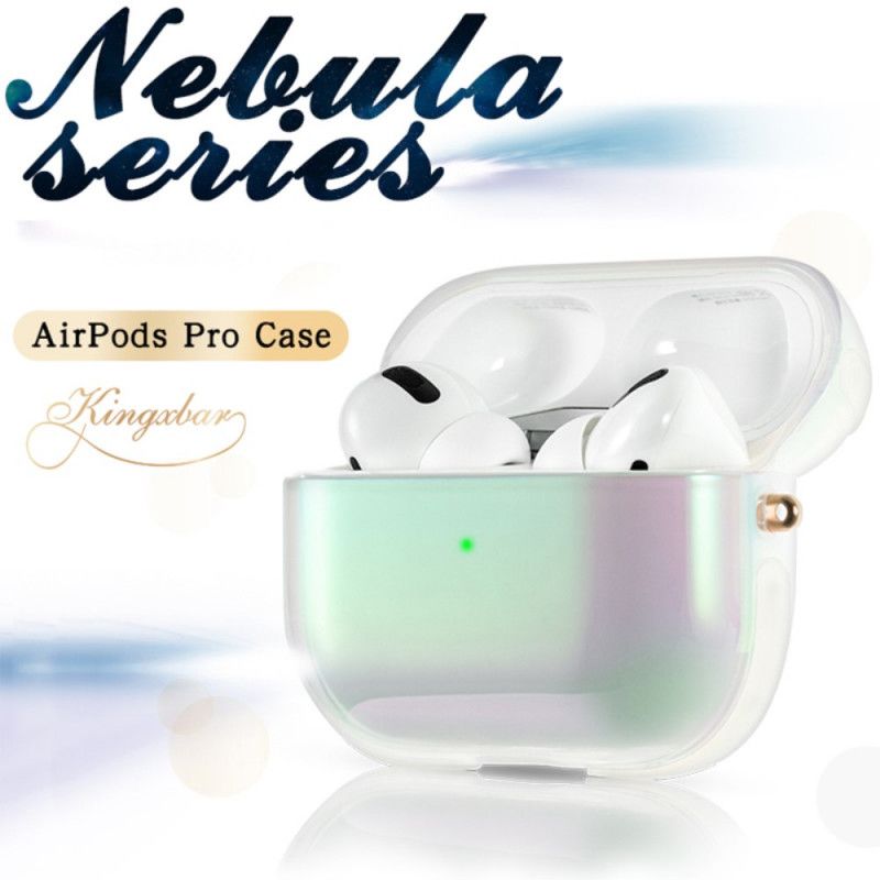 Hoesje AirPods Pro Paars Wit Nevelreeks Kingxbar Nevelreeks