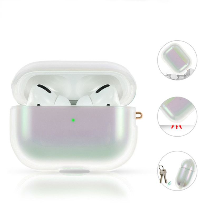 Hoesje AirPods Pro Paars Wit Nevelreeks Kingxbar Nevelreeks