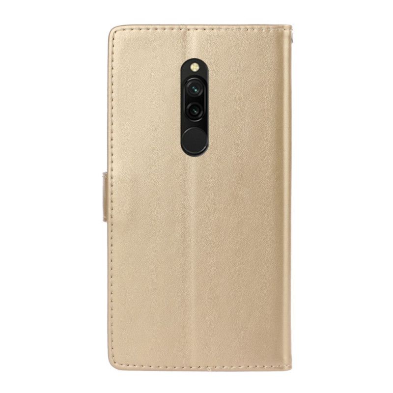 Bescherming Hoesje Xiaomi Redmi 8 Goud Zomerbloemen