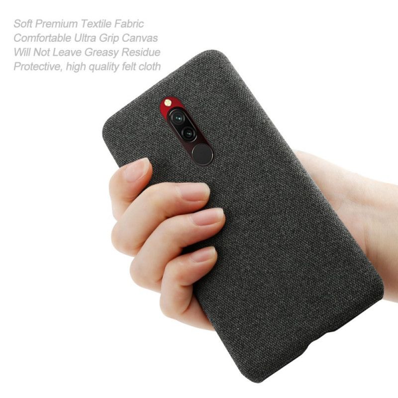 Case Hoesje Xiaomi Redmi 8 Koffie Telefoonhoesje Stof Textuur