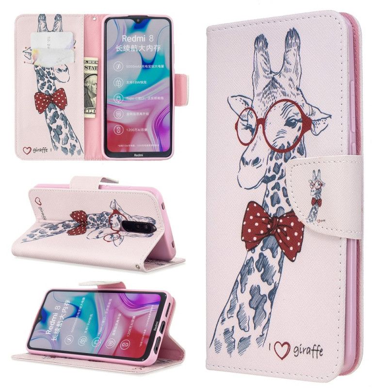 Cover Folio-hoesje Xiaomi Redmi 8 Telefoonhoesje Nerdgiraf