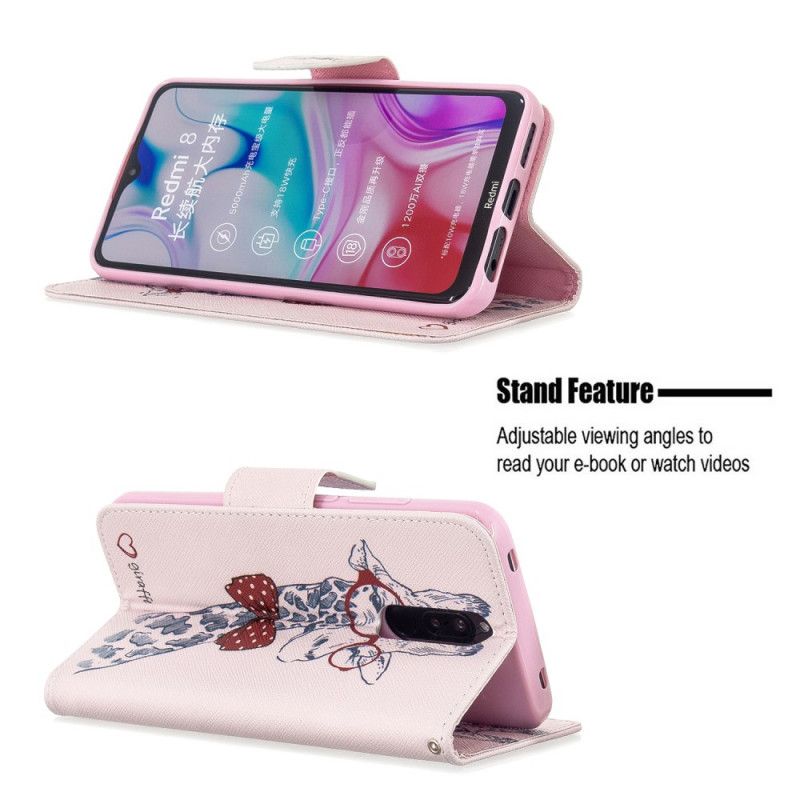 Cover Folio-hoesje Xiaomi Redmi 8 Telefoonhoesje Nerdgiraf